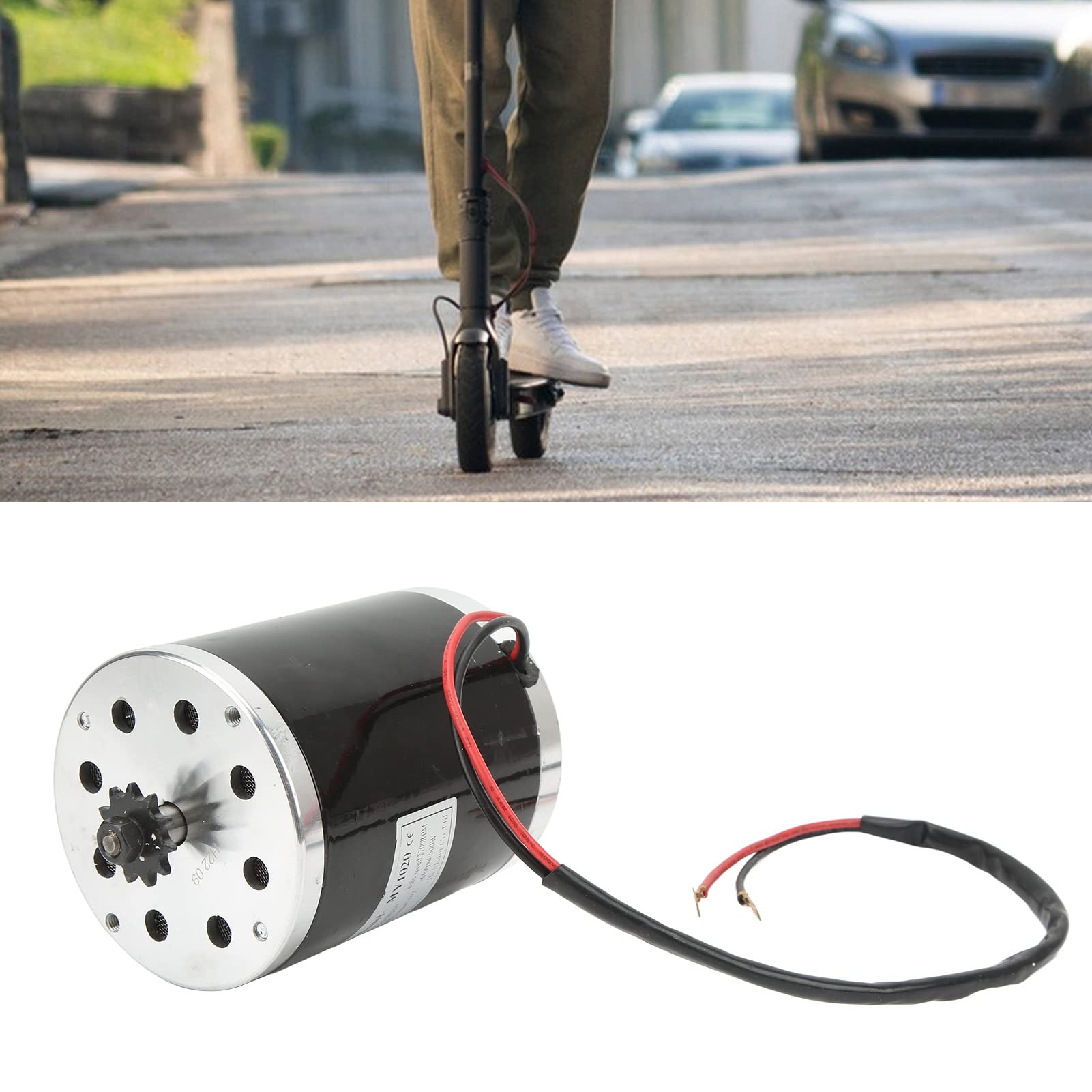 Szczotkowany silnik 48 V 500 W, 2700 TR/min szybki elektryczny silnik do skutera elektrycznego