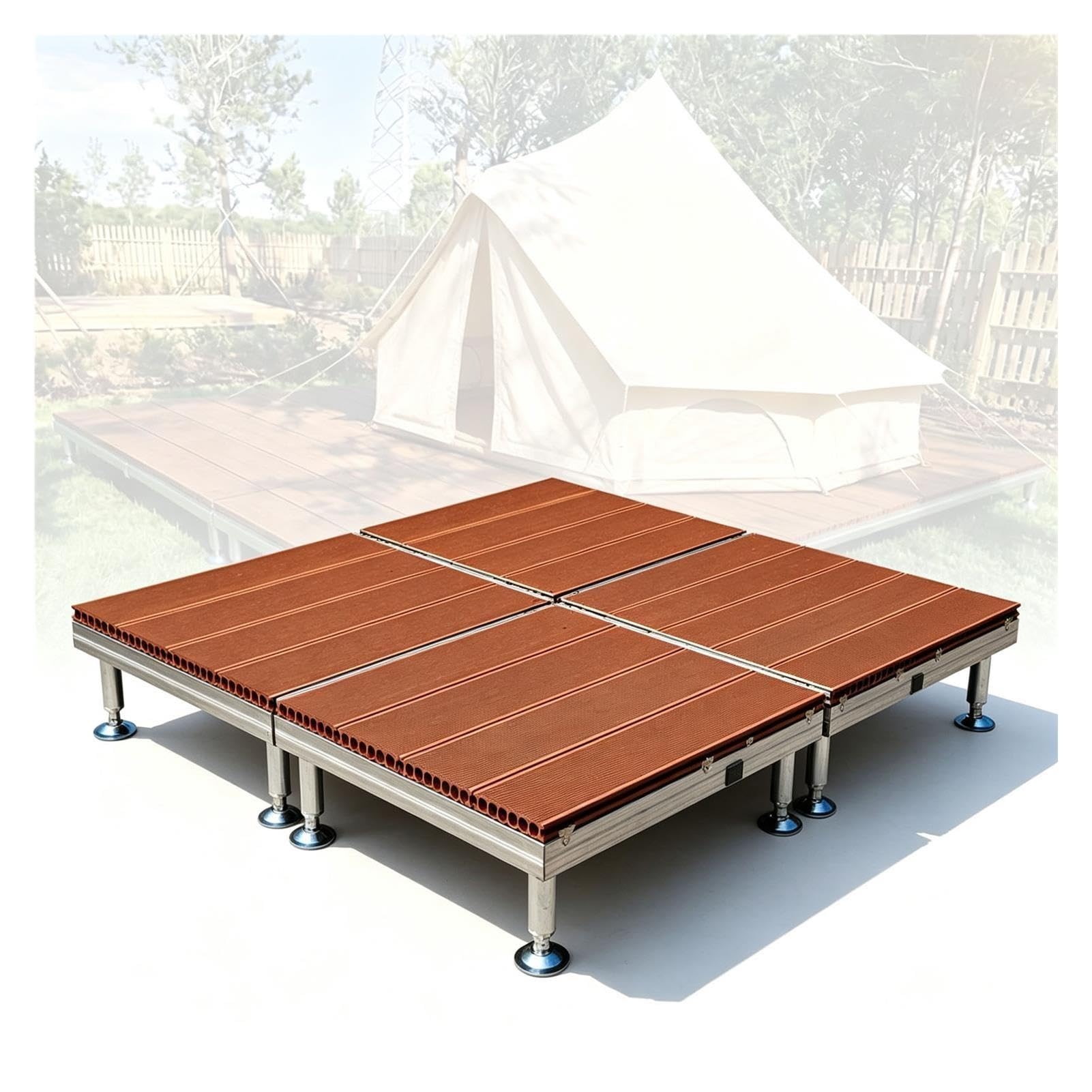 Modular Encajable, Plataformas de Tarima WPC Exterior Prefabricadas