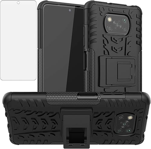 Asuwish Funda de teléfono para Poco X3 XW US Naranja