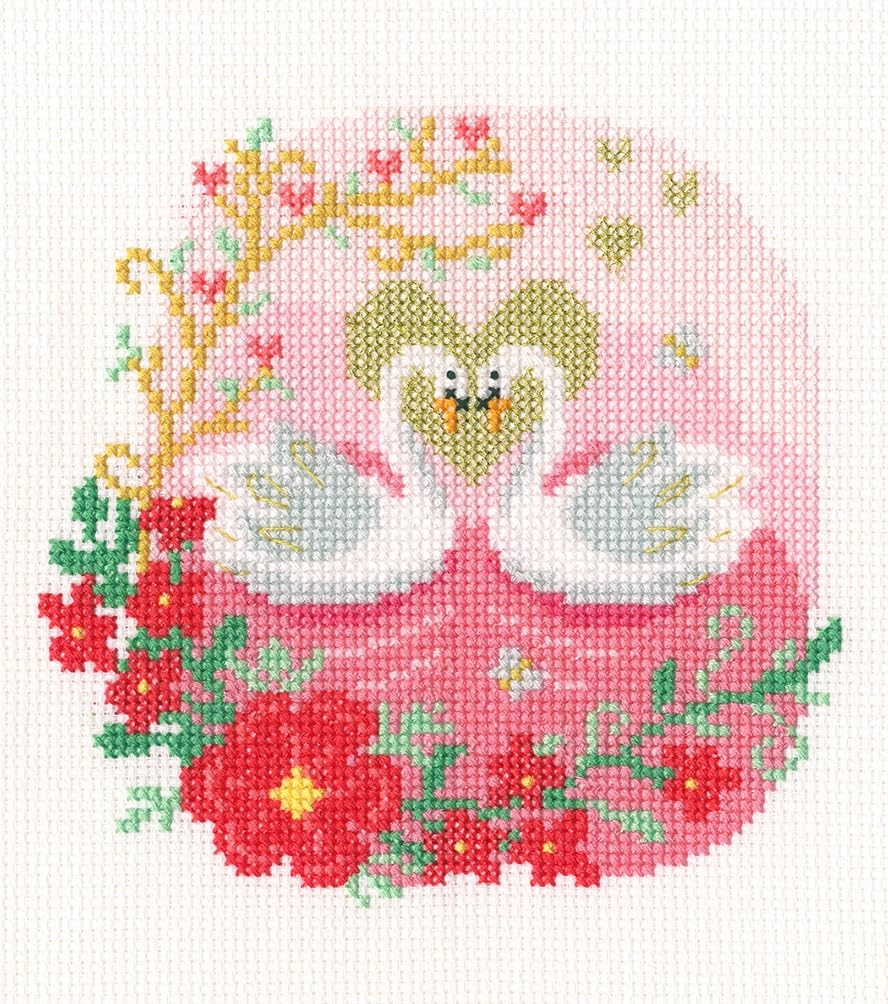 Bothy Threads counted cross stitch kit ""Cherished Love"", XFA2, 15x17cm