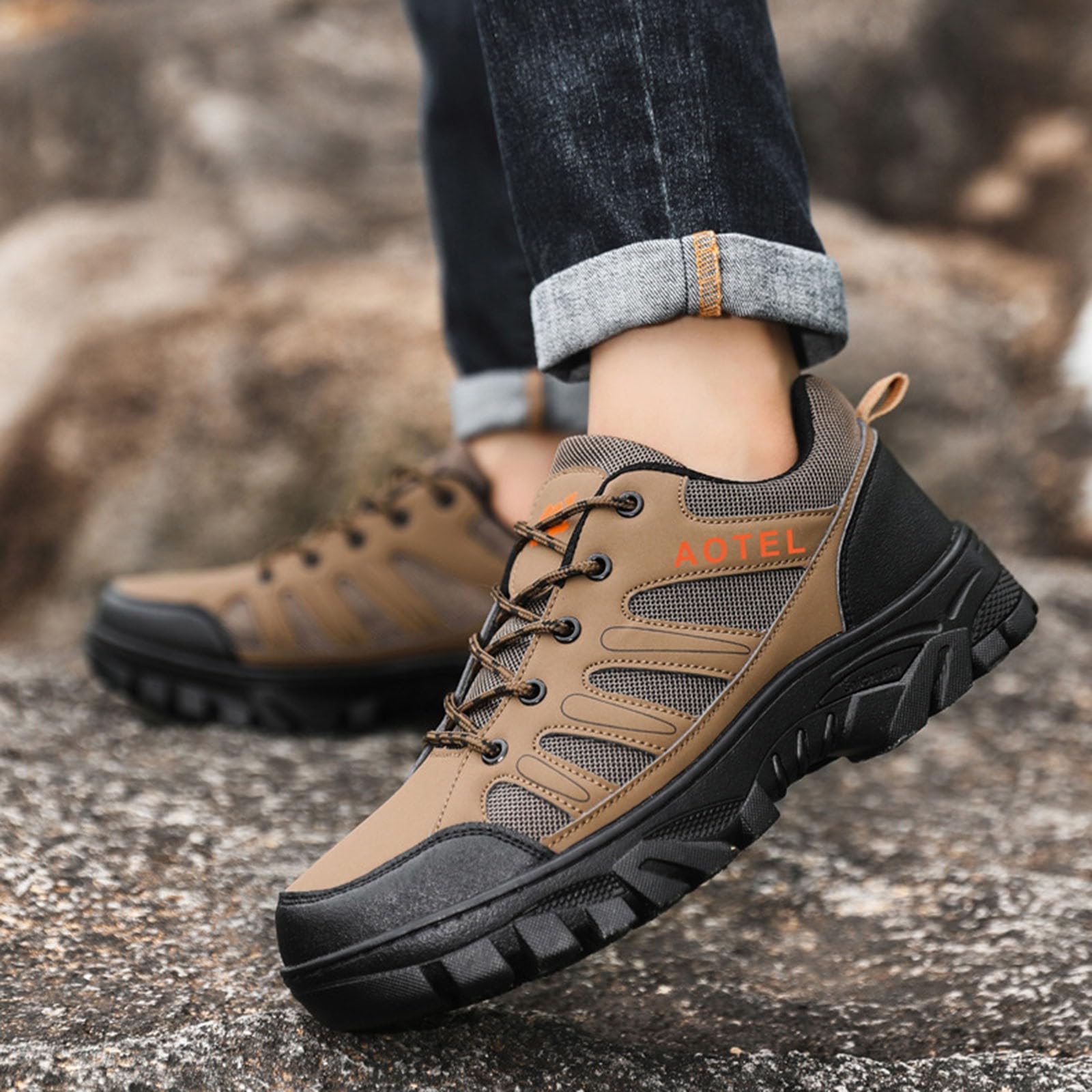 Wanderschuhe Herren Sommer Leicht Sportschuhe Orthopädische