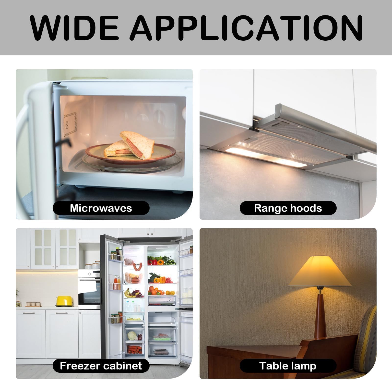 Lampadina E14 Da Forno 300°C Dimmerabile - Luce Bianca Calda 2700K, 3 Pezzi, Per Microonde E Frigo - Foto 7