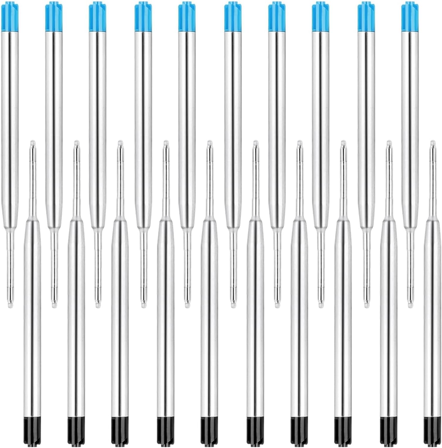 Legami Stylo Effacable Bleu Mines Rechargeables Legami 0.7mm - Lot De 16 (8 Couleurs) - Effaçable à La Gomme - 13cm Recharge Stylo Legami