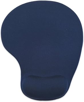 Office Mousepad with Gel Wrist Support - Ergonomic Gaming Desktop Mouse Pad Wrist Rest - Design Gamepad Mat Rubber Base for Laptop Computer -Silicone Non-Slip Special-Textured Surface 08Navy