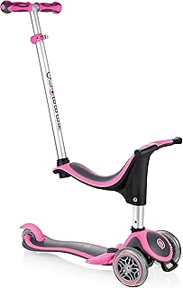 Globber - GO•UP Sporty Plus - Patinete de 3 Ruedas Todo en uno con Asiento para niños de 15m+ a 7 años +, Verde Lima