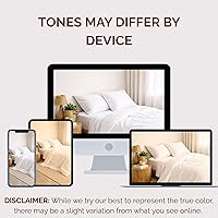 Vista 5 de Peru Pima - Juego de sábanas con regulación de temperatura, de 600 hilos, 100% algodón peruano Pima - Satén - Set de sábanas de cama.