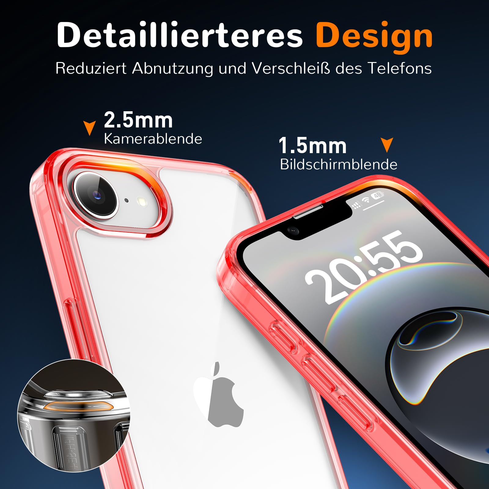 Clear Case for iPhone 15, Ultra Thin, Shockproof TPU Cover, Anti-Yellowing, Crystal Clear, Phone Case for Apple iPhone 15 - Clear — view 520
