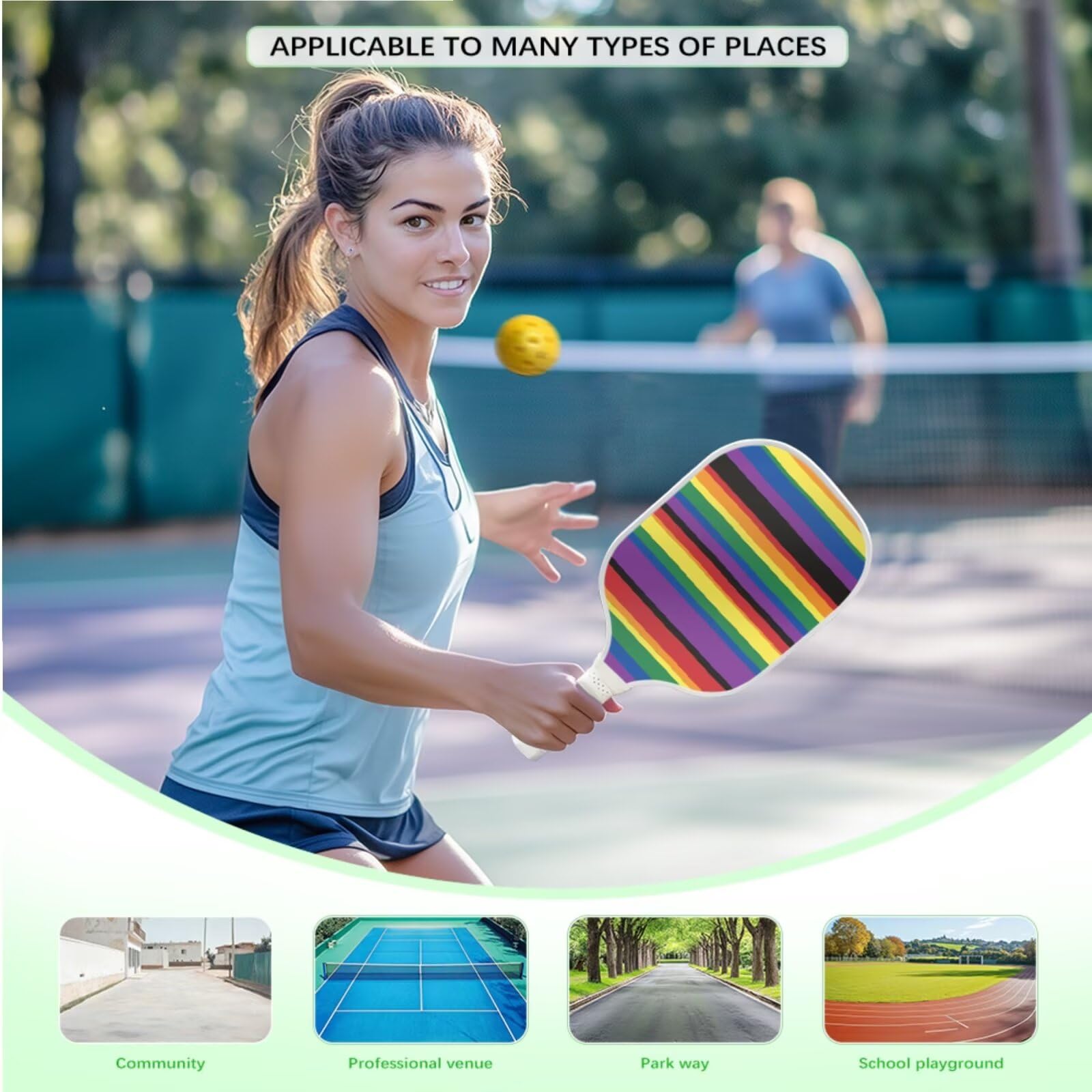 Set 2 in 1 per pickleball, borse da pickleball, borsa tote per pickleball, ideale come regalo per principianti
