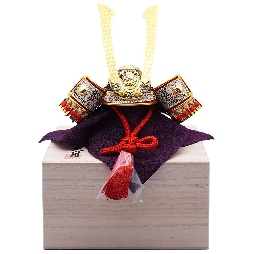 Amazon | 久月作 義経公の兜 ミニサイズ 桐箱付き 日本製 お土産