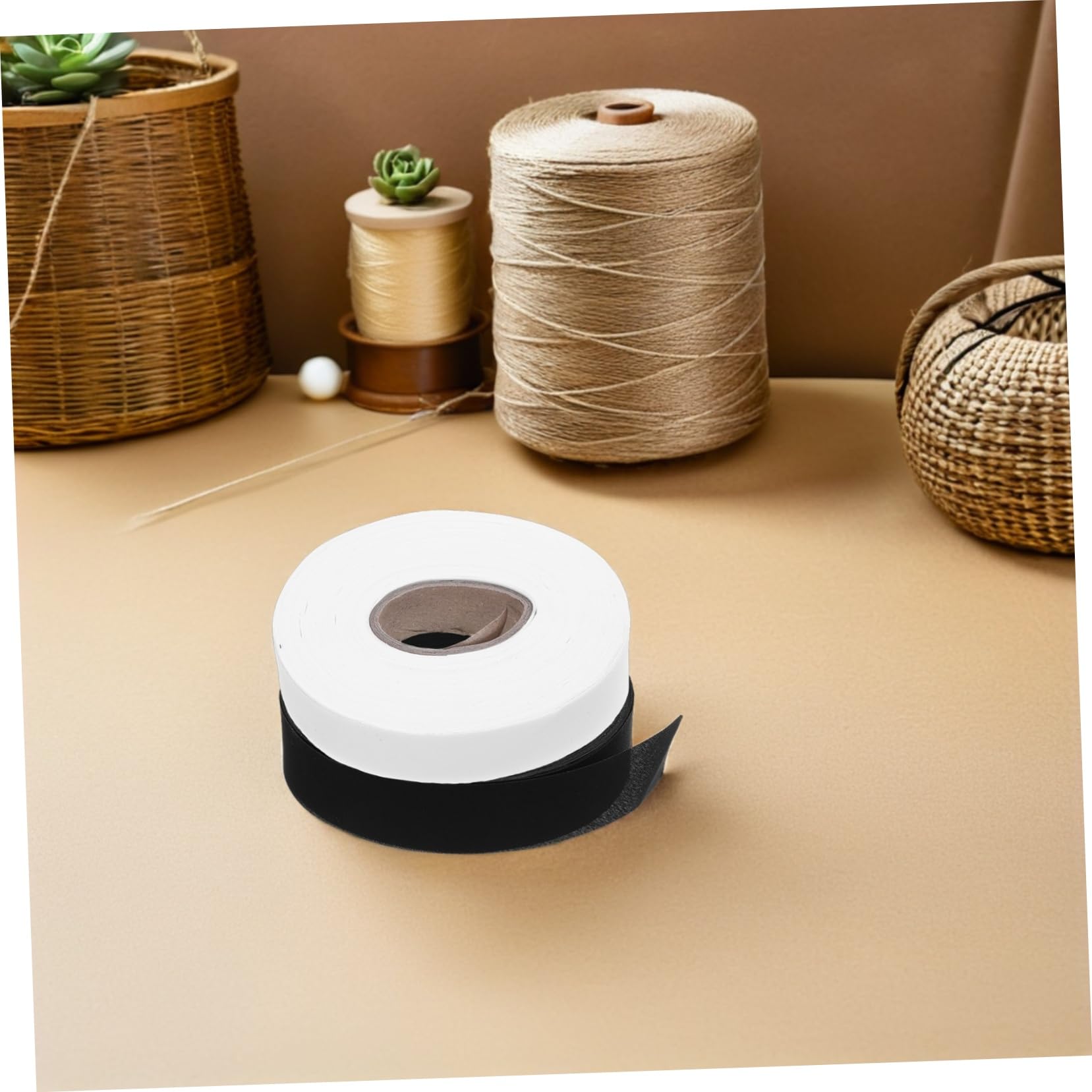 LIFKOME 4rouleaux Ruban De Biais Sergé Pour Couture De Rideaux Ruban De Garniture Pour Ourlet De Vêtements Accessoire De Couture Pour Usage Domestique Et Professionnel