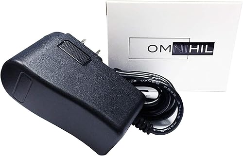 Omnihil Adaptador de corriente AC/DC de 8 pies 9V 1.5A (1500mA) 0.217x0.083 in Compatible con teclados Studiologic SL88 Grand, SL88 Studio, SL73