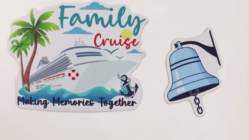 Imanes decorativos para puerta tema crucero 12 unidades miniatura 7