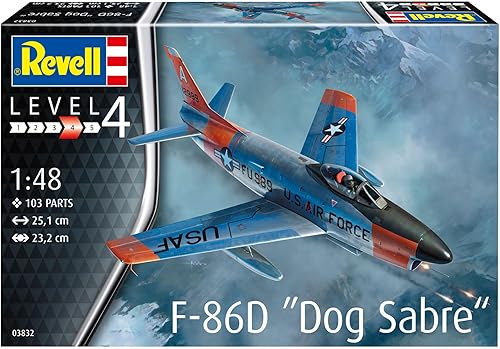 Miniatura 2 de Revell 03832 F-86D Dog Sabre 148 Escala sin construirsin pintar Kit de modelo de plástico