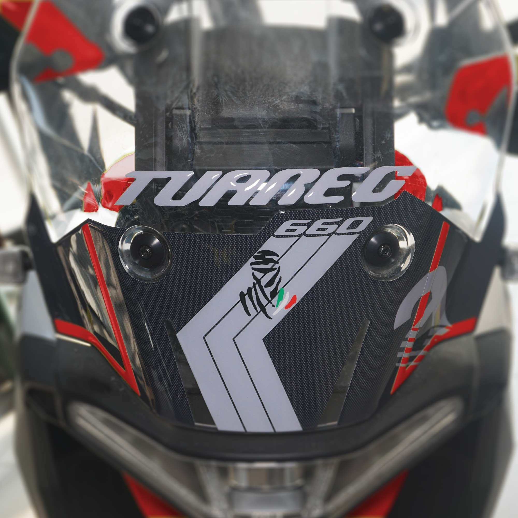 Labelbike 3D Gel Harz Aufkleber Für Aprilia Tuareg 660 2022-2025 – Windschutzscheiben-Schutz, Gelb, Kratzfest