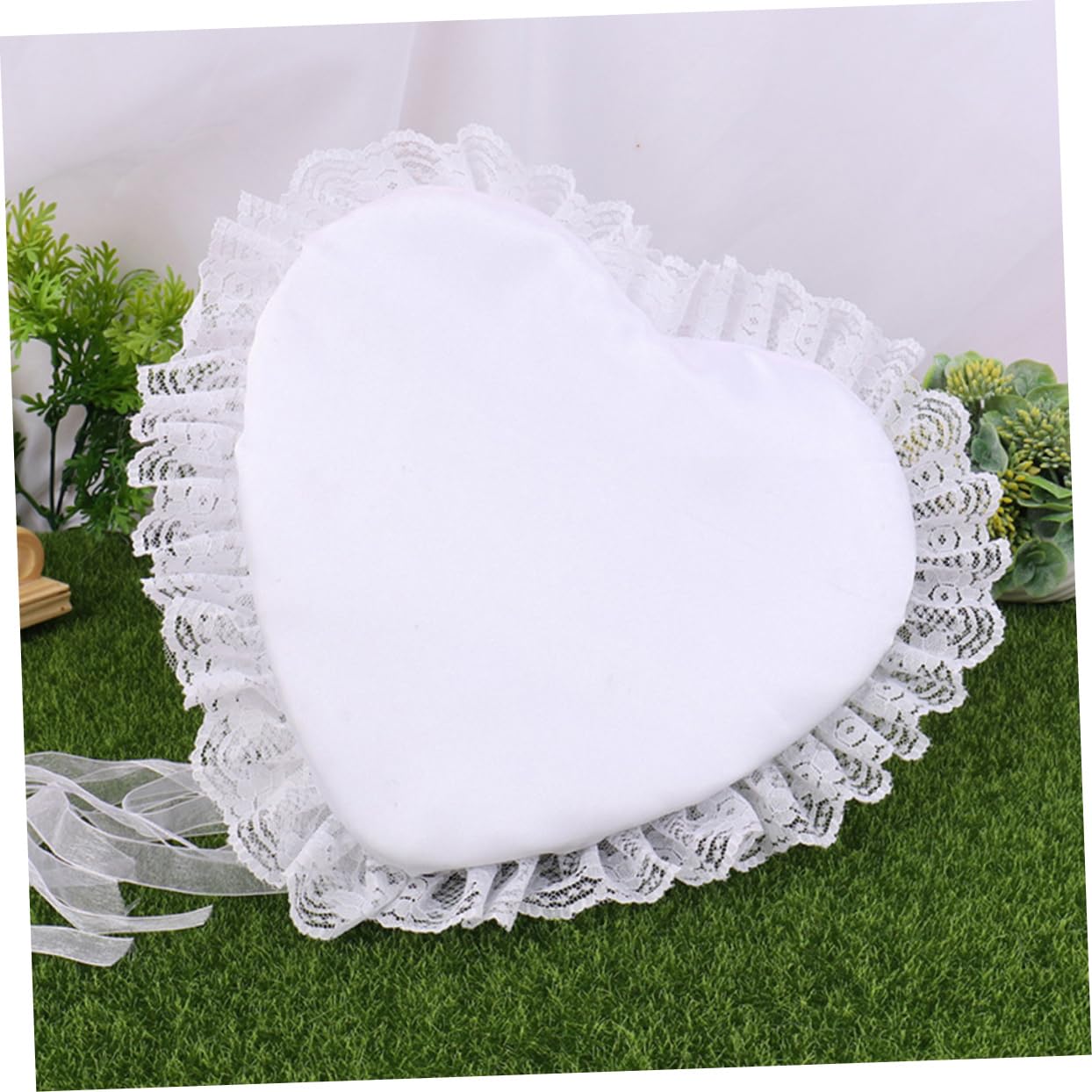 Cabilock 2stücke Floral Ringkissen Spitze Für Hochzeiten Eleganter Ringträger Mit Romantischem Design Perfektes Accessoire Für Braut Und Bräutigam Für Zeremonien Und Verlobungen