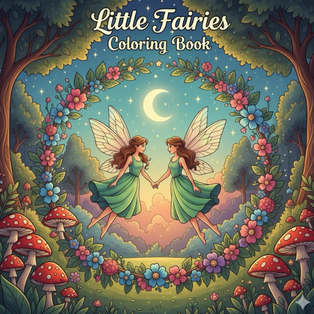 little Fairies Colouimg book: Creative Colouring Book For kids .Encourage Imaginations, &Artistic Skills.