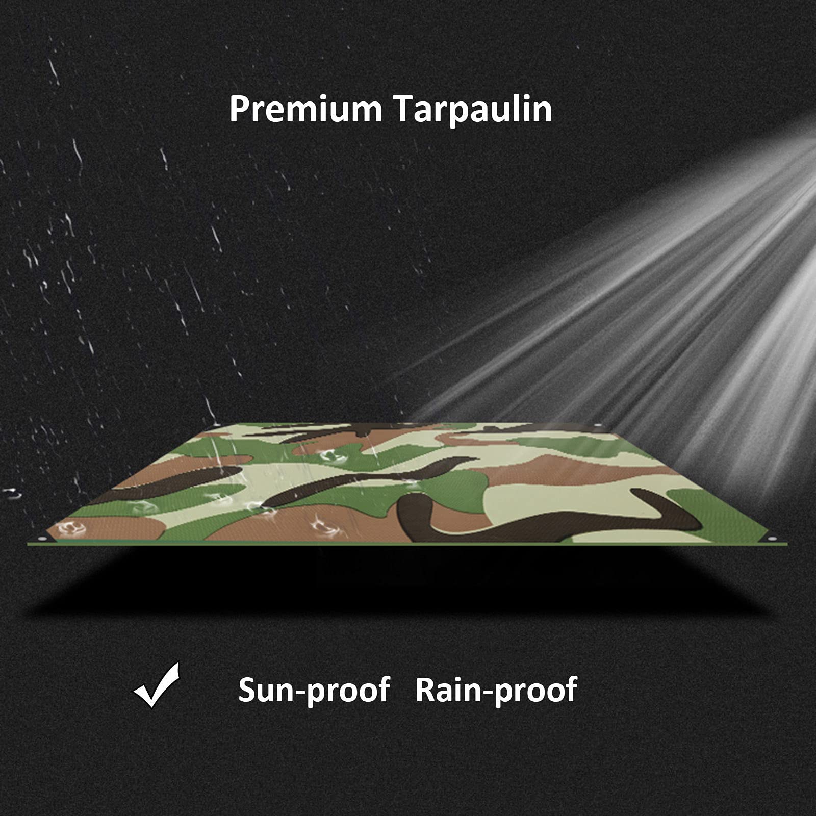 Bâche d'auvent imperméable ultra légère en tissu imperméable pour le camping, la randonnée et les activités de plein air