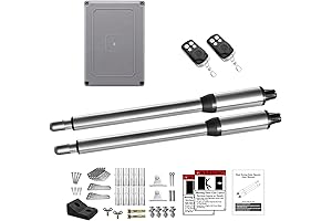 JUJIANG Automatic Gate Opener Dual Arm Swing, Light Duty, Dual Swing Gate...