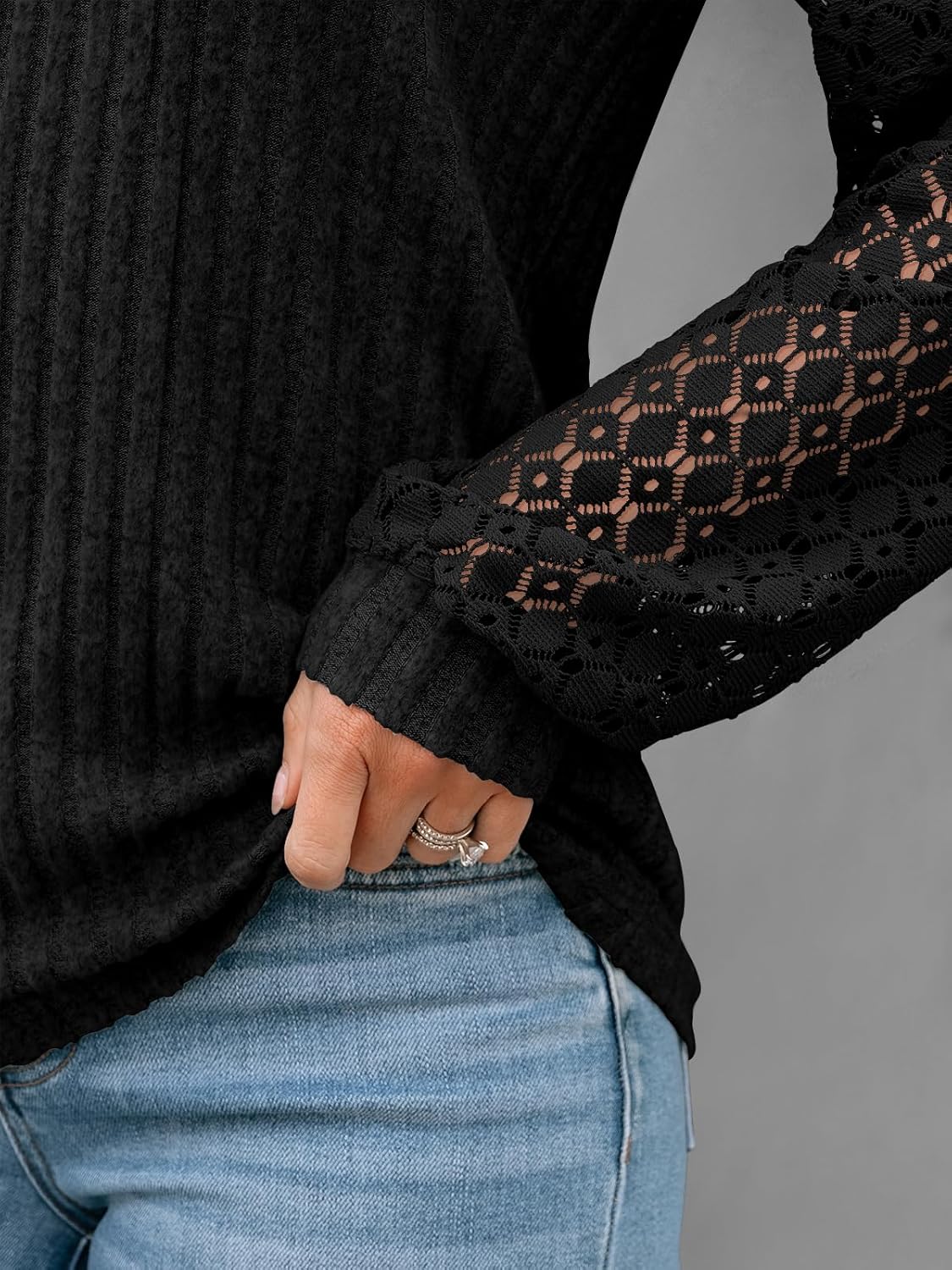 AUTOMET Women Summer Tops Spring Fashion 2026 Lace Long Sleeve Shirts Fall Sweaters Dressy Casual Tunic Blouse Work Clothing - Image 5