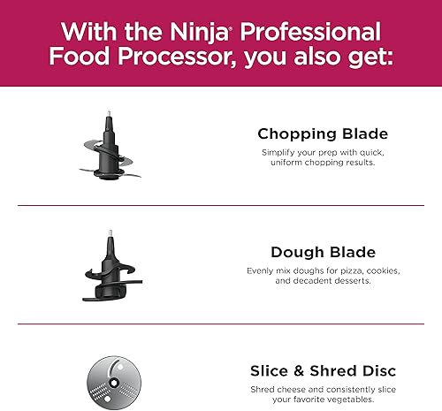 Miniatura 4 de Ninja Procesador de alimentos Professional Plus de 850 vatios con programas preestablecidos Auto-iQ para picar puré, rebanada de masa triturada con