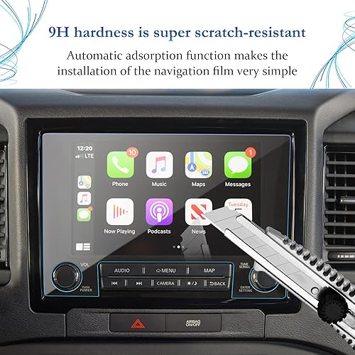 Vista 75 de SKTU Protector de pantalla de 8 pulgadas para Rogue 2021-2026 (SV, Rock Creek) / Altima SV 2019-2025 / Sentra (SR, SV) 2020-2025 Accesorios Rogue