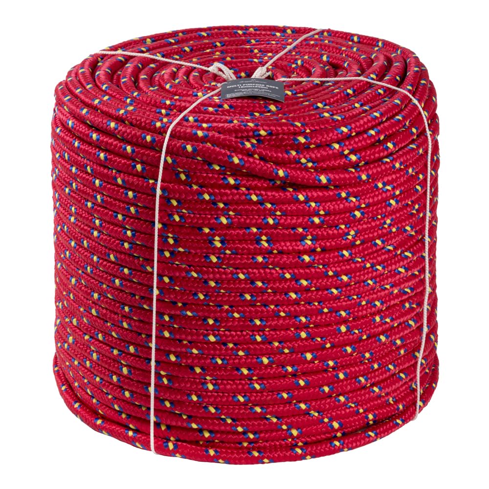 Corde Ø16 mm en polypropylène rouge polyvalente et résistante - 6