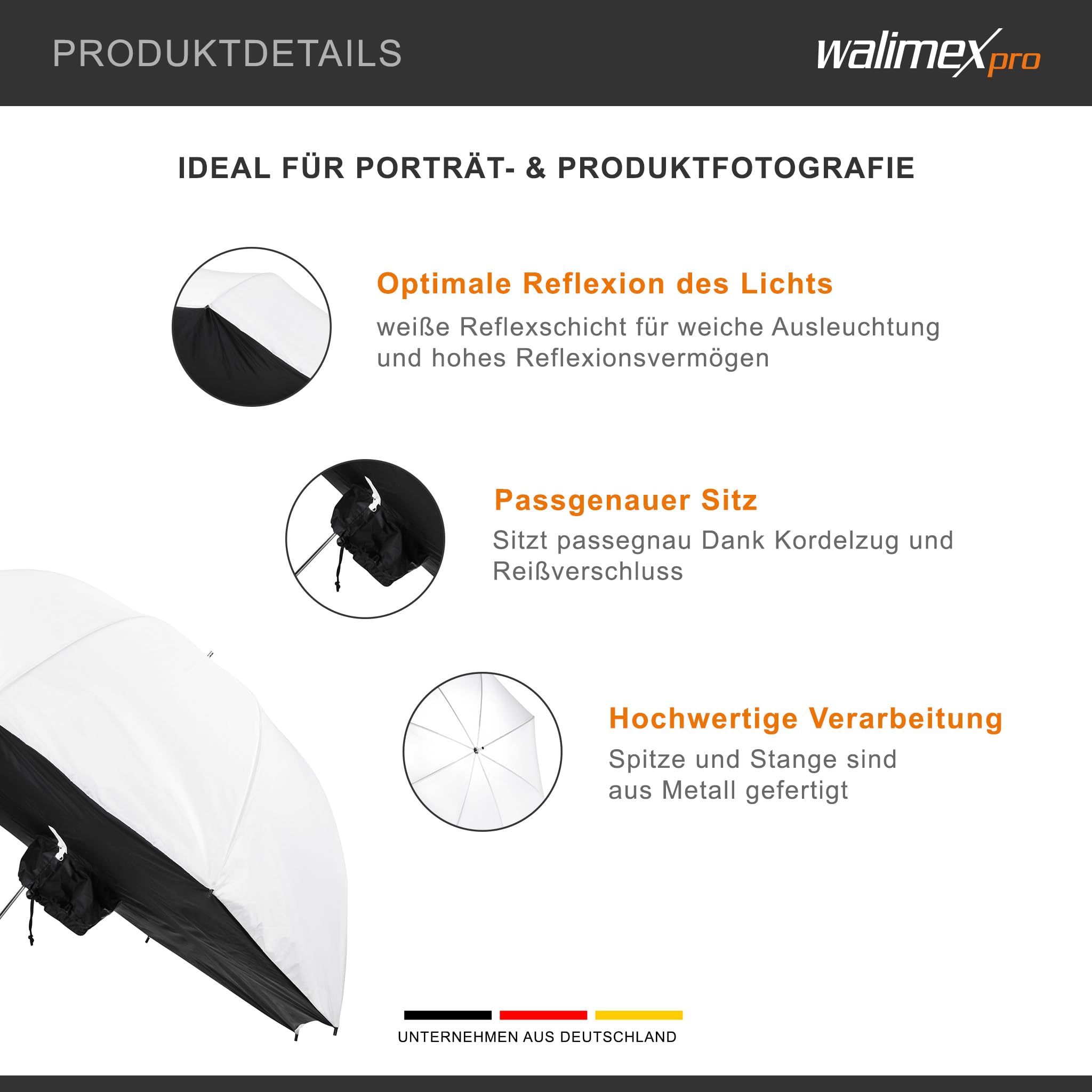 Walimex Pro Schirmsoftbox Durchlicht 109 cm