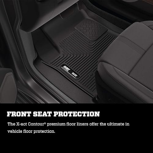 Miniatura 3 de Husky Liners X-act - Alfombrillas de piso de contorno  Compatible con Mercedes-Benz GLC300 2017-2022  2da fila, 1 pieza negro - 52441