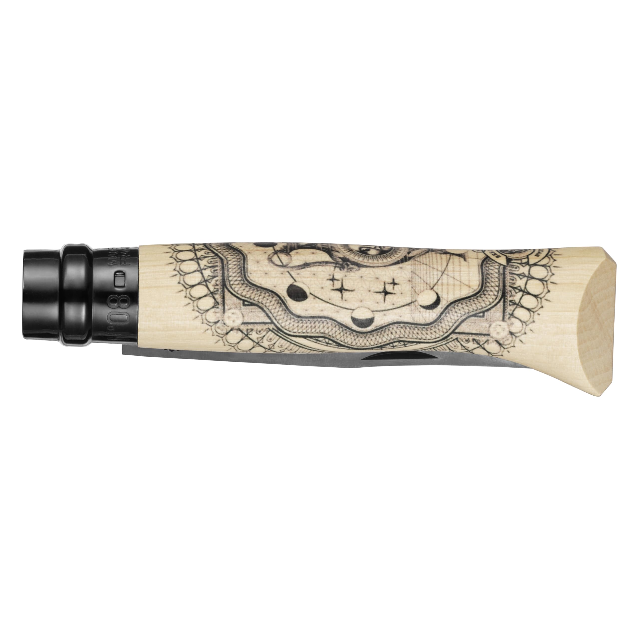 OPINEL - Couteau de poche édition limité lame noire N°08 Cosmos Benjamin Jeanjean