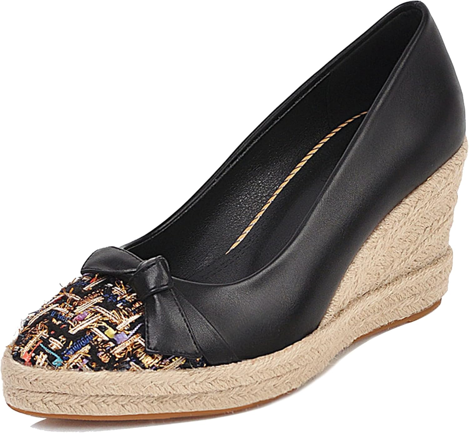 Alpargatas Blancas Cuña Alpargatas De Tacón De Cuña Para Mujer Punta  Fina, Sin Cordones, Ideales Para Fiestas O Looks Casuales Alpargatas Cuña  Mujer