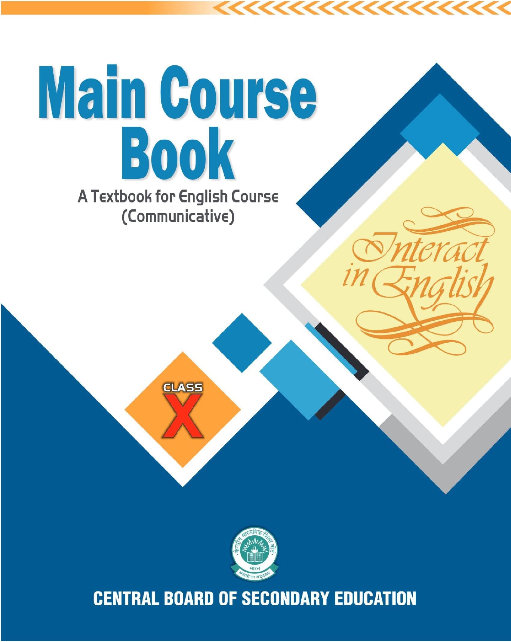 Interact in English Main Course Book class 10 CBSE