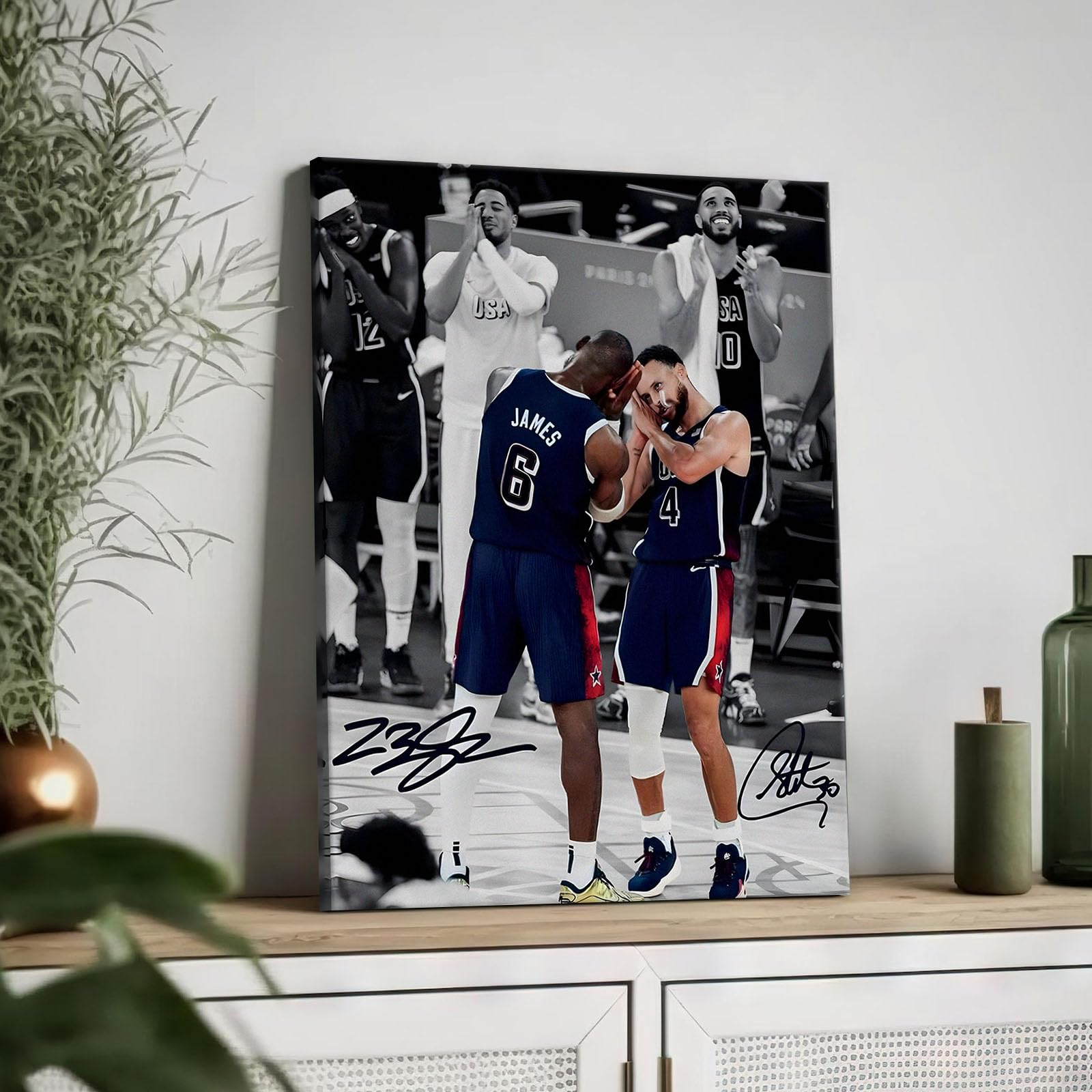 Amazon.co.jp: NBAキャンバスウォールアート装飾 - レブロンジェームズ