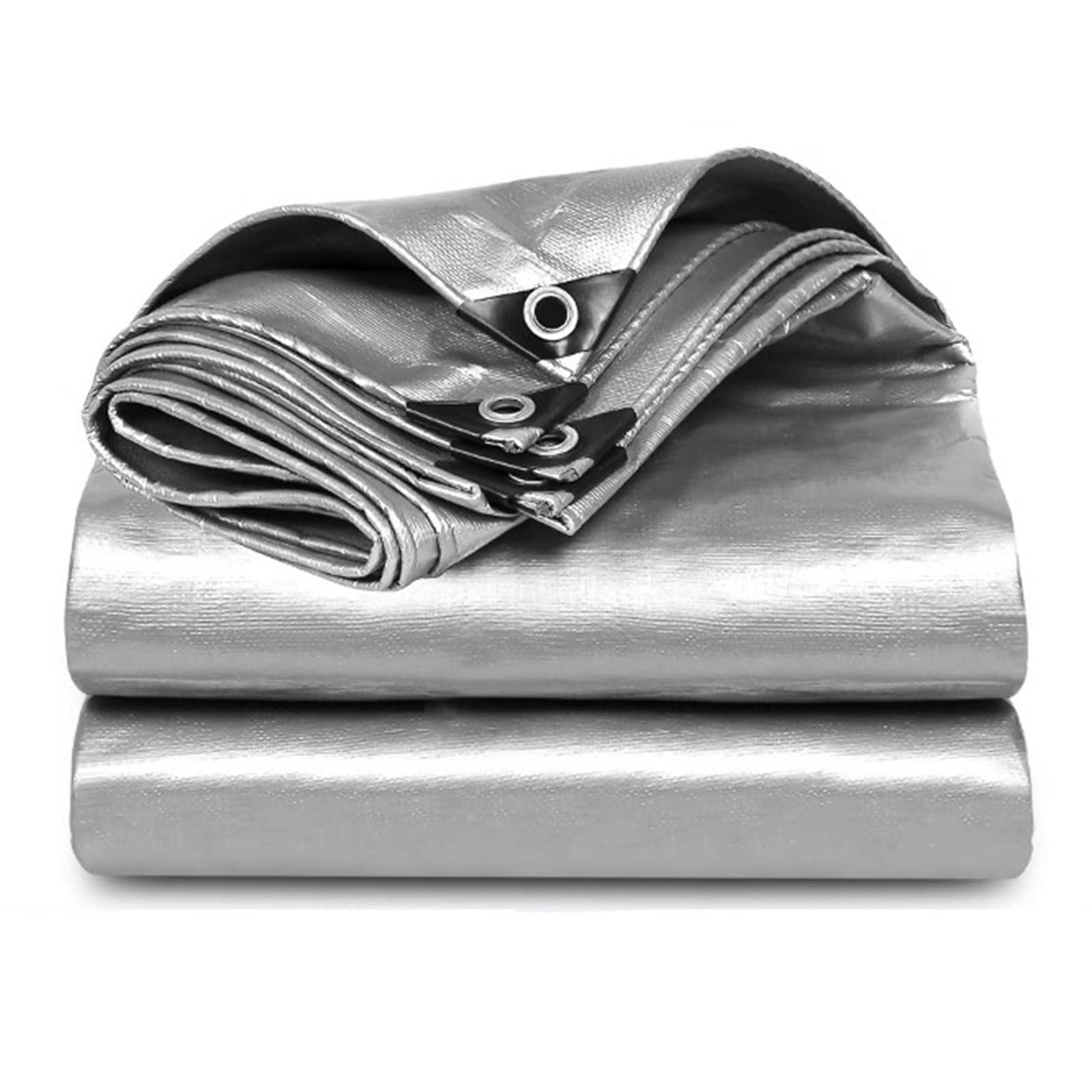 Bâche PE imperméable anti-UV et isolation thermique extérieure argent