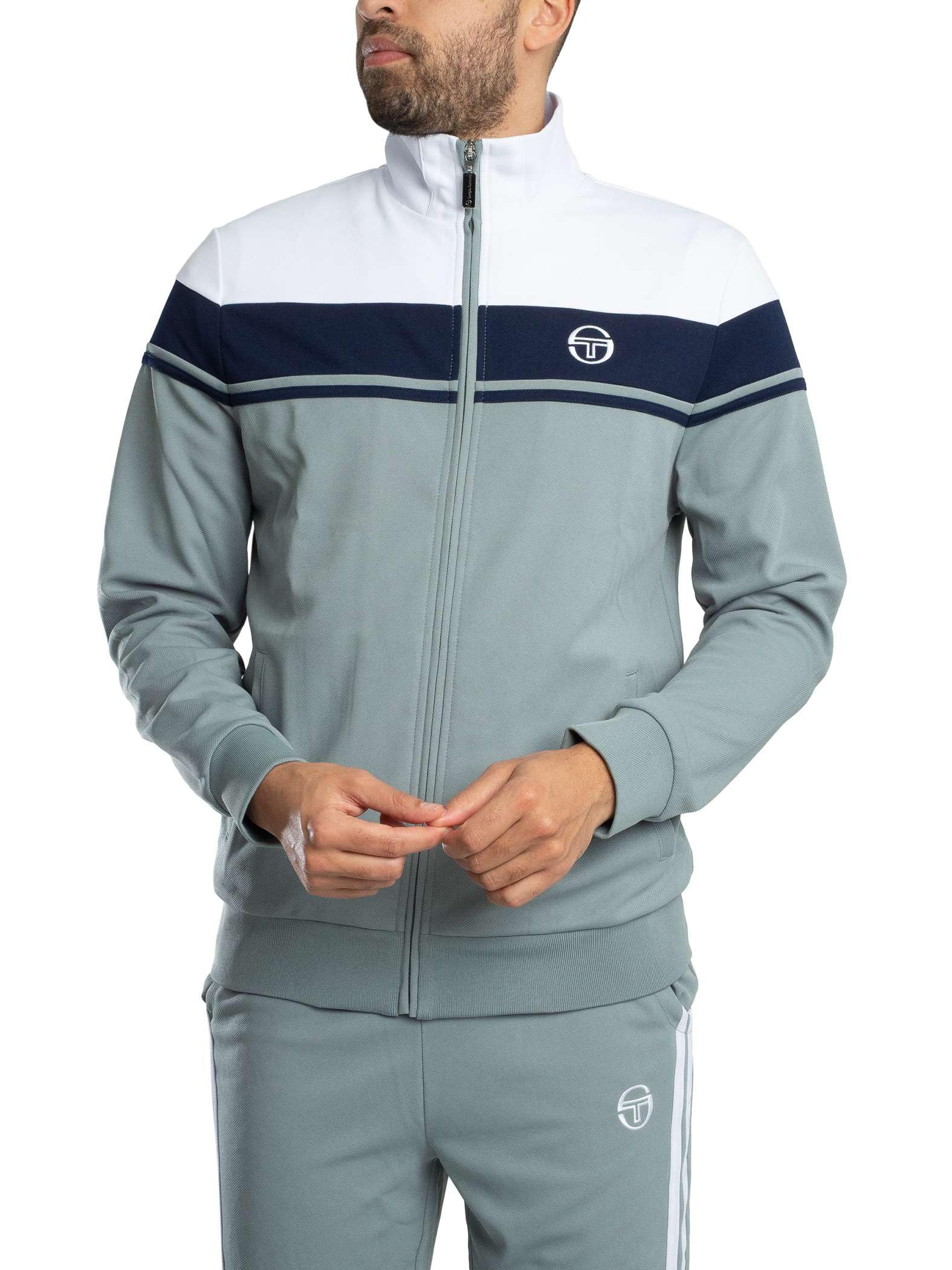 Sergio Tacchini Męski Dres Damarindo, White/Maritime Blue/Lead