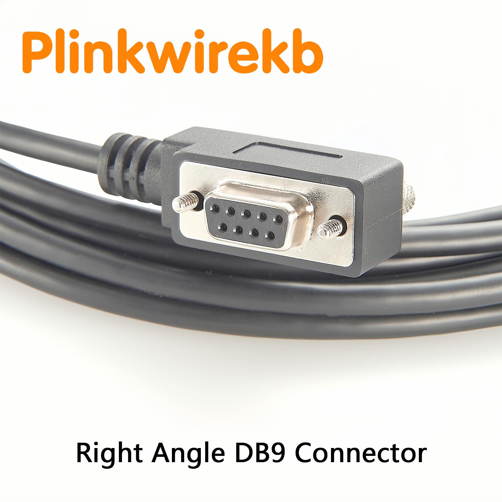 Cavo sottile DB9 ad angolo retto a basso profilo, cavo per porta seriale RS232 DB9, adattatore D-Sub a 9 pin maschio-femmina per comunicazione dati 5m