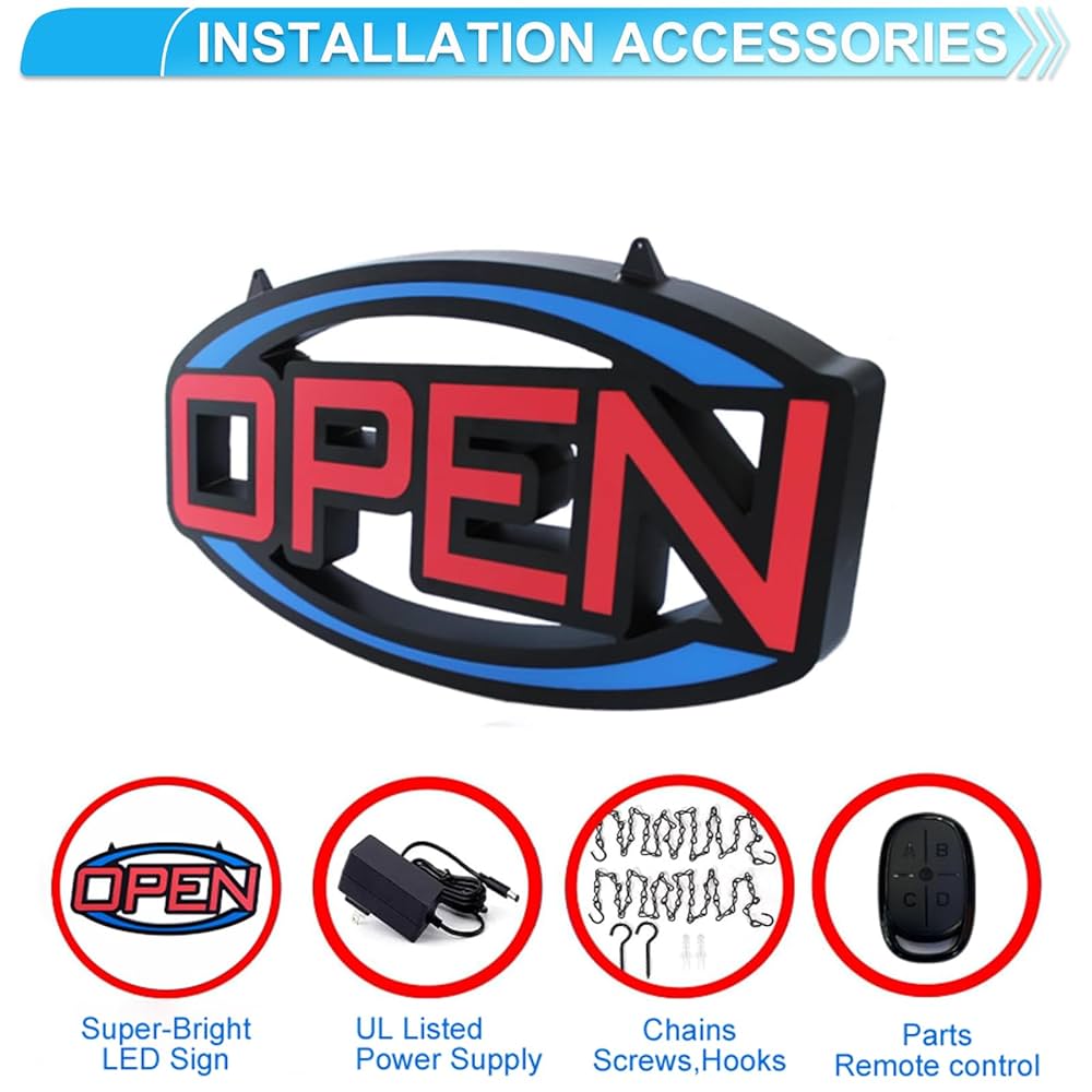 【美品】特大LED ネオン大型オープンサイン LED Energy Plus Amazon | LED Energy Plus 32インチ x 16インチ オープンサイン