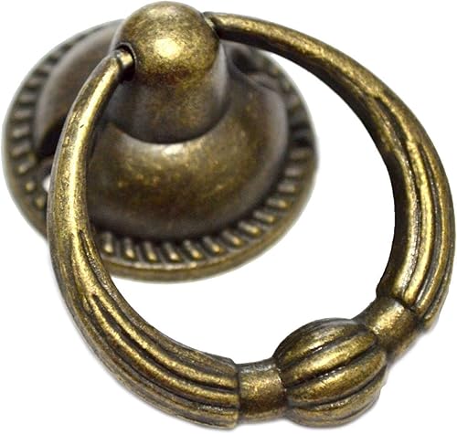 Juego de 8 tiradores de bronce para cajones de estilo vintage, con tornillos para muebles de armario, armario y armario de madera