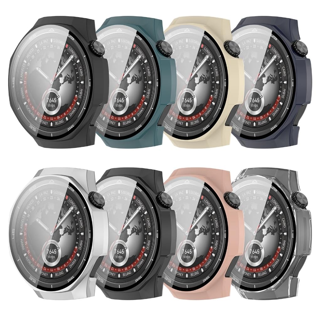 Obudowa PC Pokrowiec Ochronny Zmywalna Skóra Zderzaka do Zegarka GT5 Professional 46 mm