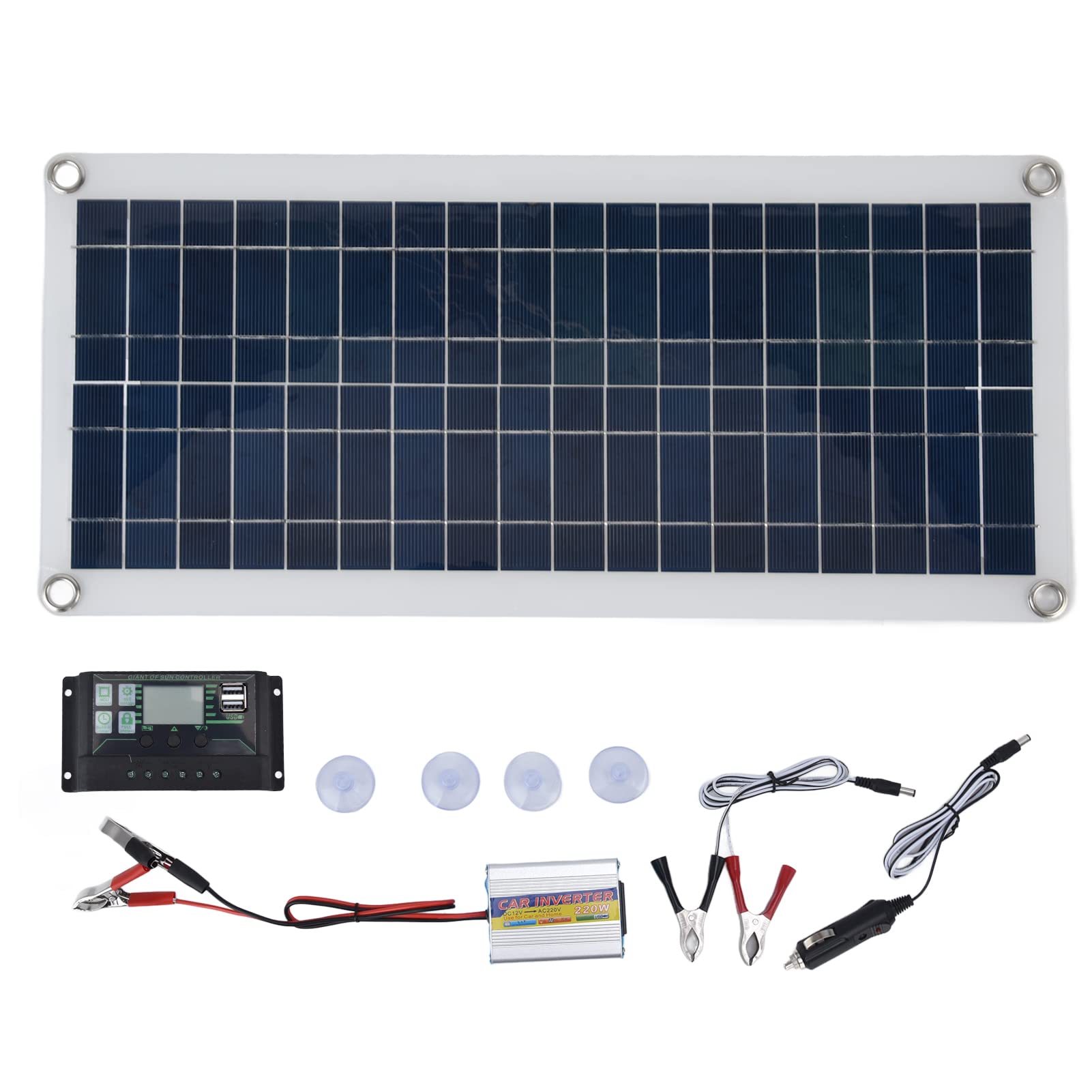 Buy Solar Panel Starter Kit, Polycrystalline 30W Solar Panel Kit 220W