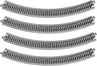 USA Model Train Products Unitrack, 315mm (12 3/8") Radius 45-Degree Curve Track (4-Piece)