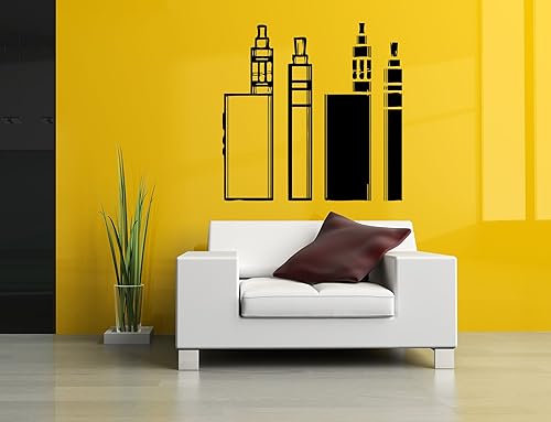 pared vinilo calcomanía Vaporizador Vape Pen tienda de la humo e Cigarrillos Liquid Bobina para interiores y exteriores Sign Logo sa726