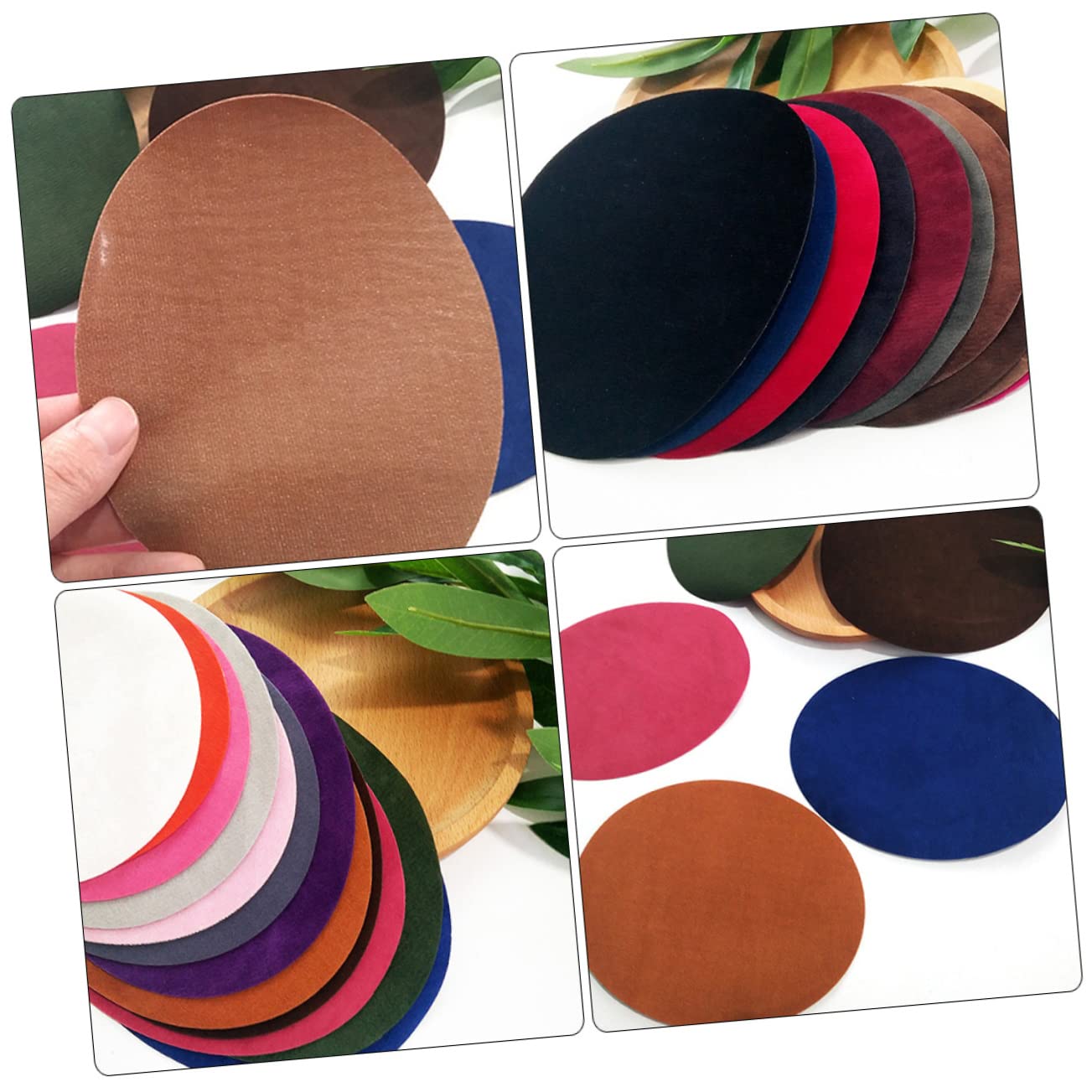 SHINEOFI 96piezas Parches De Codo Termoadhesivos Para Ropa De Patches De Costura Para Suéteres y Chaquetas Reparación De Prendas Lavables y Fáciles De Usar