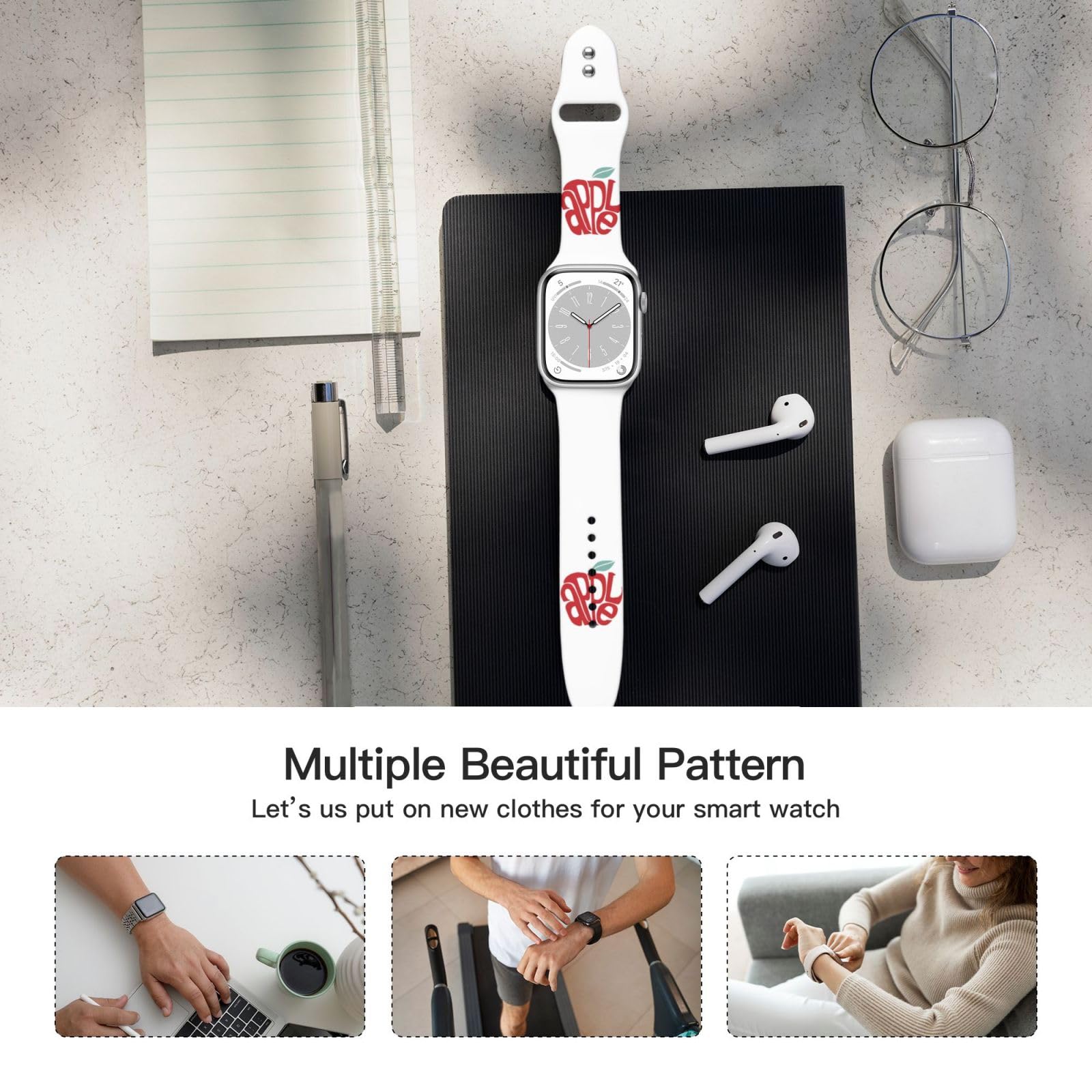 Amazon.co.jp: ミセスグリーンアップル アップルウォッチ バンド