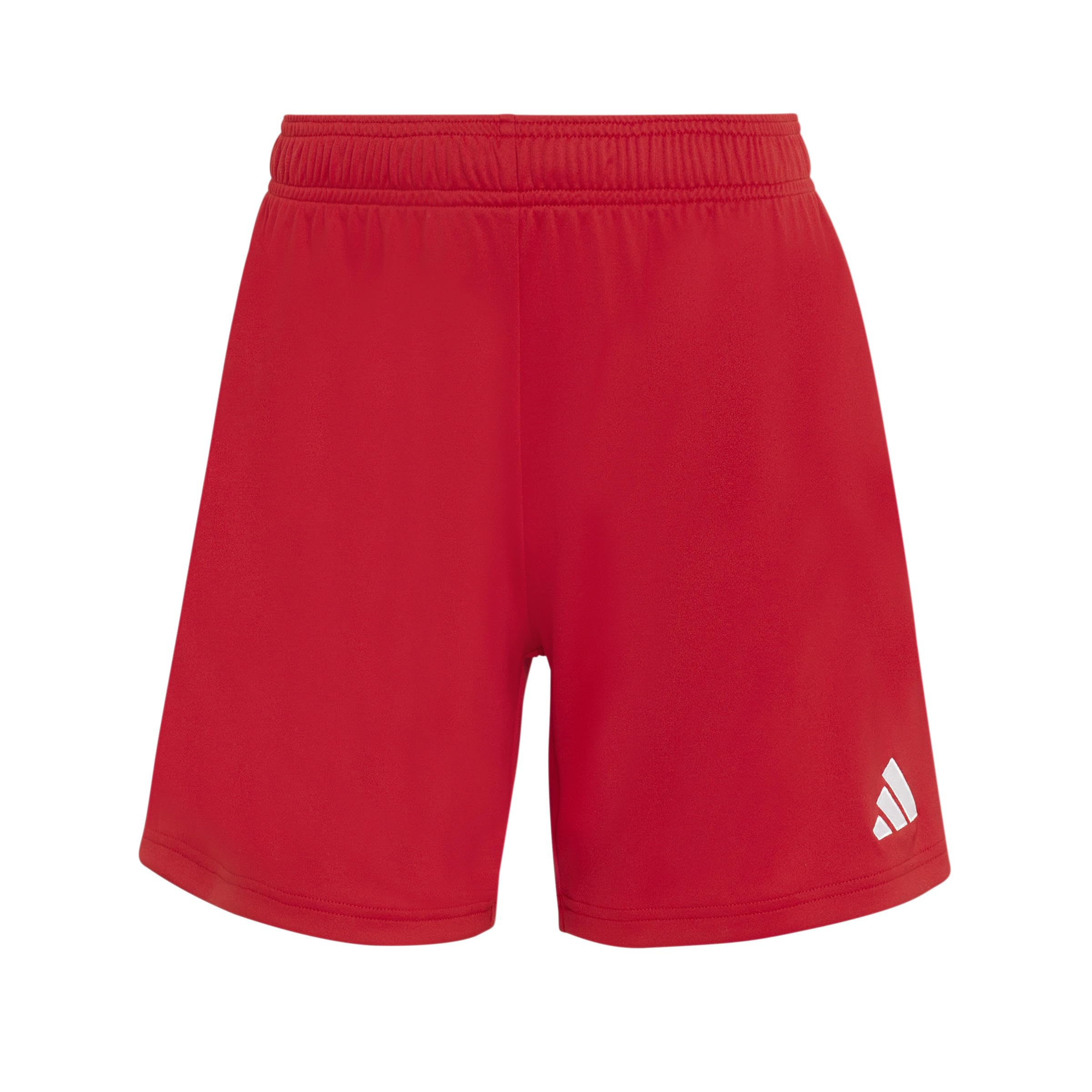 adidas Women's Entrada26 Shorts, Team Power red 2/White, S Extra Tall