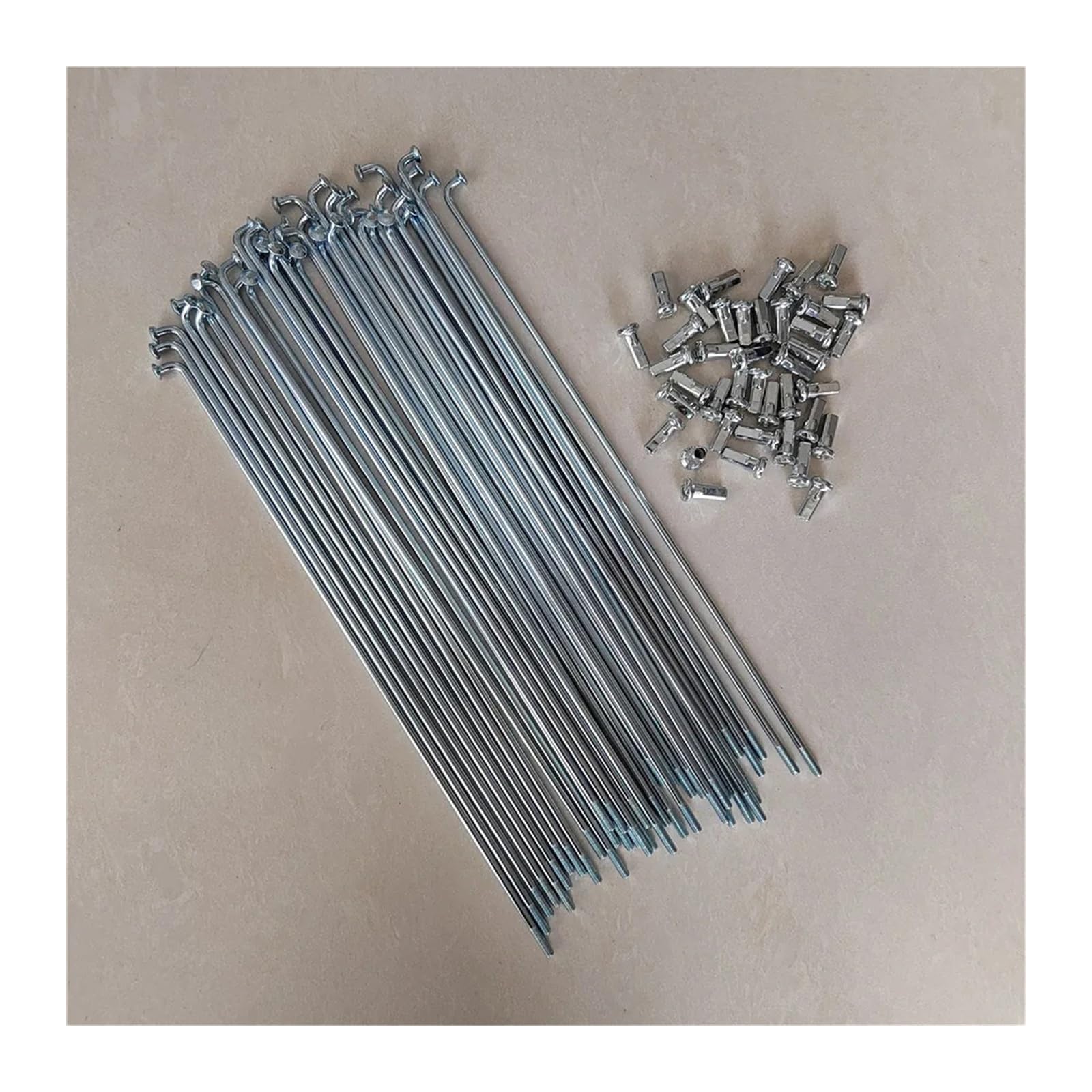 12G Diametro 2,5mm for Raggi Bicicletta Lunghezza 170-305mm Acciaio 40PZ con Nippli