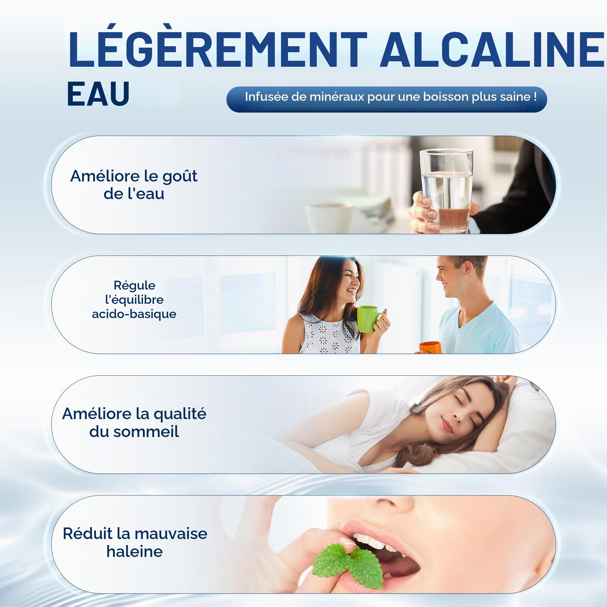 AQUALTRA USF-2F-10 Système sous évier alcalin avec robinet, 75700L, réduit PFOA, PFOS, chlore, plomb, mercure, chloramine, fluorure, microplastiques, mauvais goût & odeur
