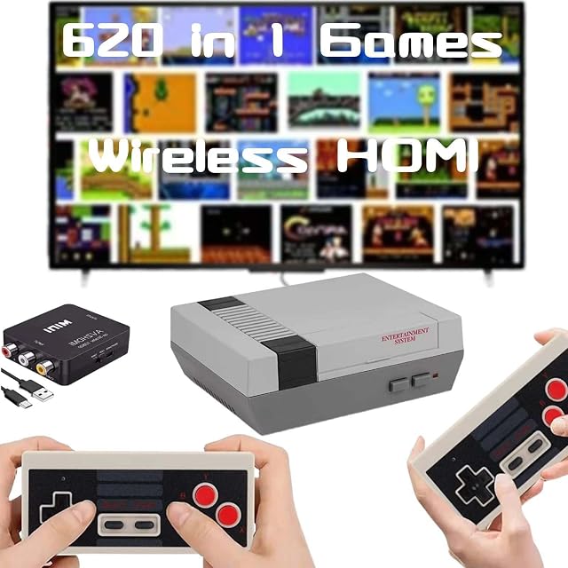 Mini consola retro 620 juegos con salida AV y HDMI