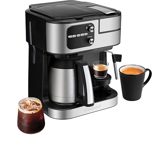 Miniatura 3 de Cuisinart Cafetera, Coffee Center Barista Bar 4 en 1, cafetera de una sola porción, compatible con cápsulas espresso y Nespresso, jarra térmica de