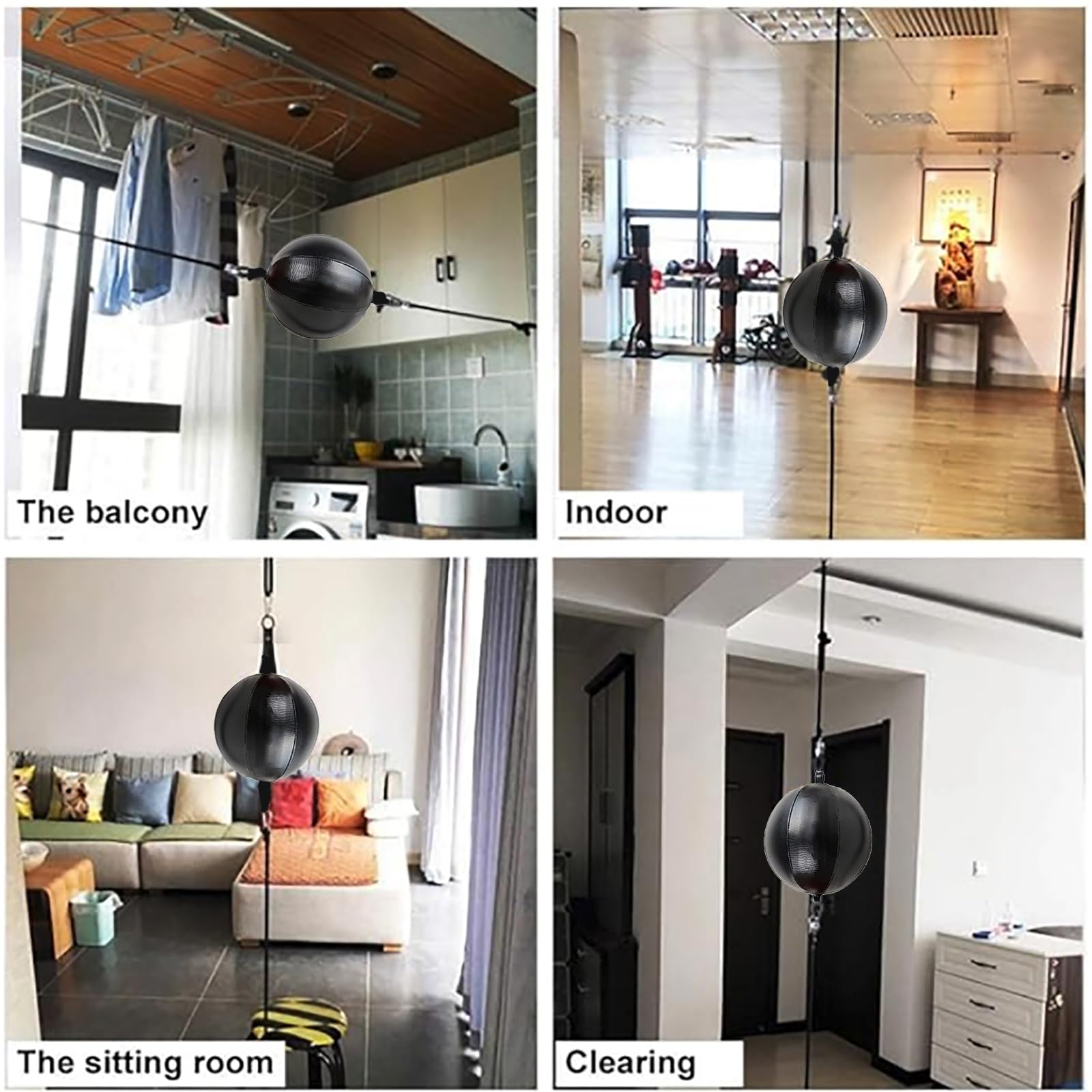 Tonsa Doppelend-Boxsack 180cm - PU-Leder Speed Ball Für Boxtraining