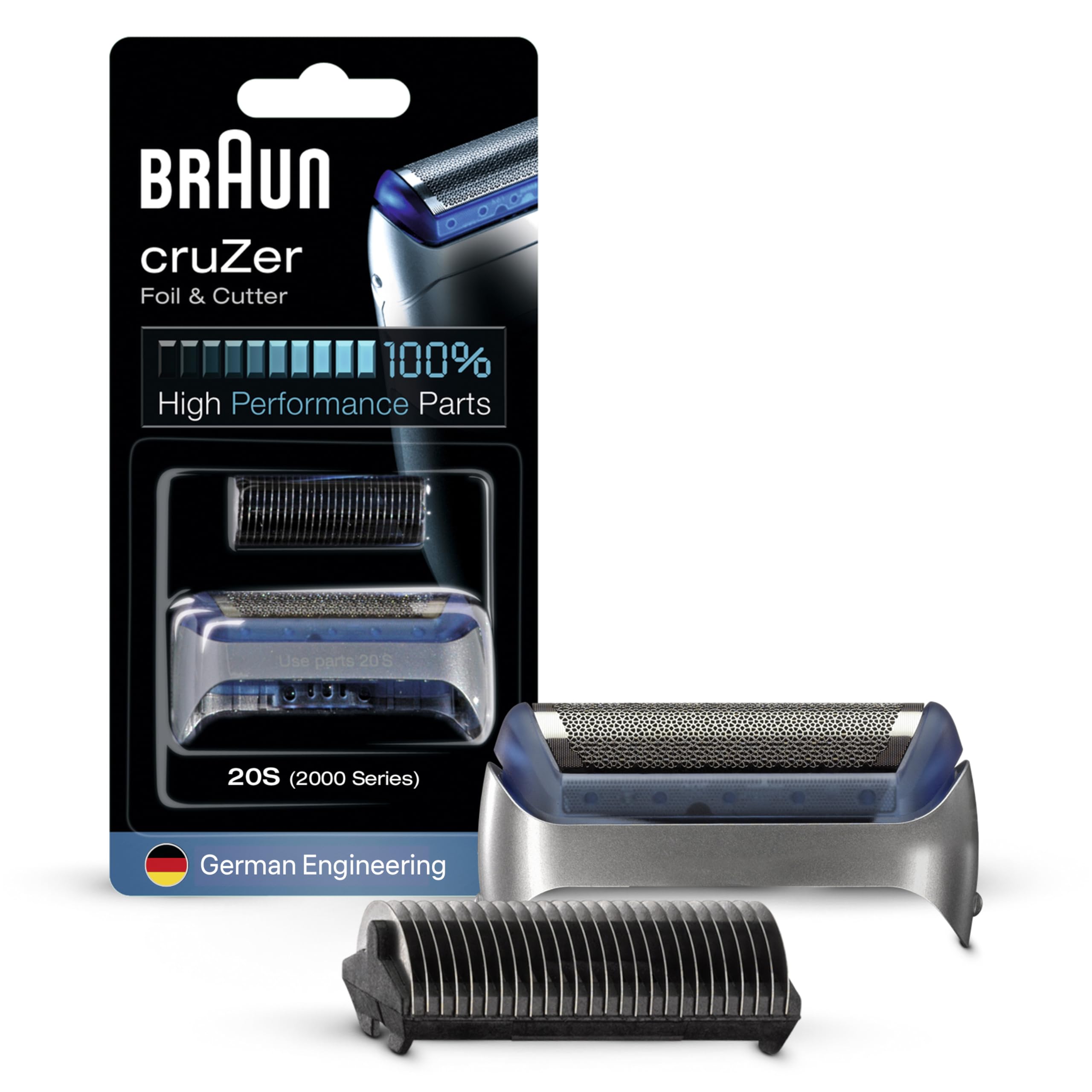 Braun 072676 Rasierer Scherteil Kombipack silber cruZer/ 20S